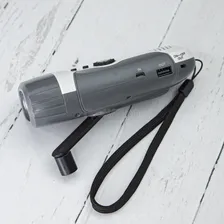 Аварийный фонарь-радио с динамо-машиной с USB для зарядки устройств, ручной генератор / Динамо-зарядное устройство, механическая зарядка