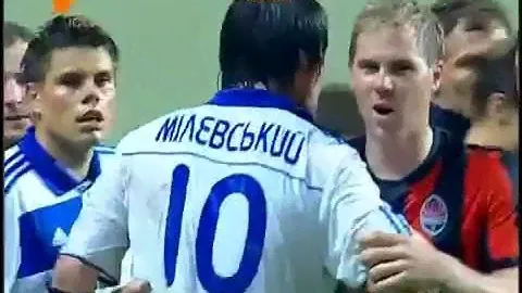 Шахтер - Динамо Киев 2-0.Драка Милевского