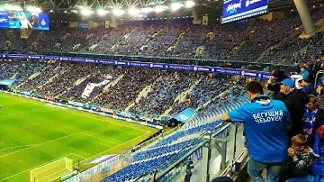 Фанаты Зенита покинули вираж во время матча