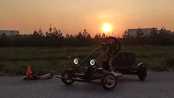 Самодельный ЭлектроКартинг на моторах от гироскутера || Версия - 1.0 ||