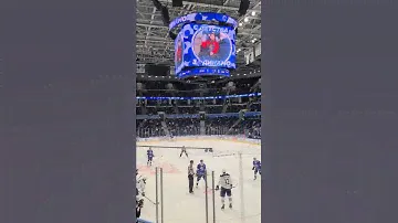 Ника на кубе во время матча Динамо - Металлург!