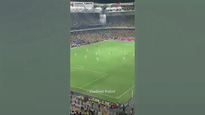 Football in Turkiye cheer for Putin during match against Dynamo Kyiv
