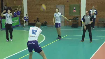 Волейбол. Разминка с мячами. "Динамо" Москва
