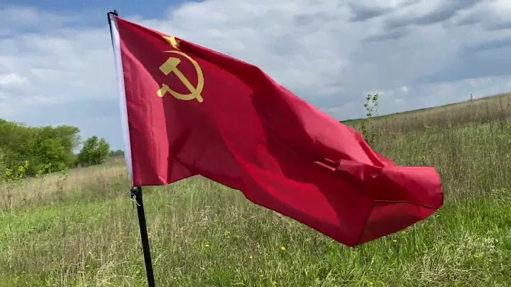 Флаг СССР образца конституции 1936 года, 240 x 120 см.