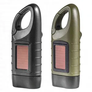 Фонарь с динамо-машиной и солнечной батареей на постапокалипсис Dynamo Solar Tac Flashlight Black - обеспечит вас постоянным источником света мощностью в 100 Lm даже при условии полного отсутствия эле-3