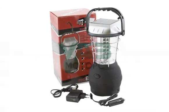 Фонарик светодиодный кемпинговый 36*1,5W (с солнечной батареей / динамо / USB) (redBTR) 575360