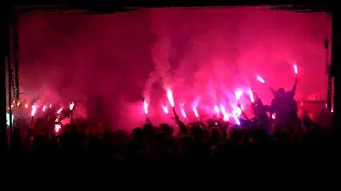 Динамо Київ-Маккабі. Зустріч автобуса перед грою